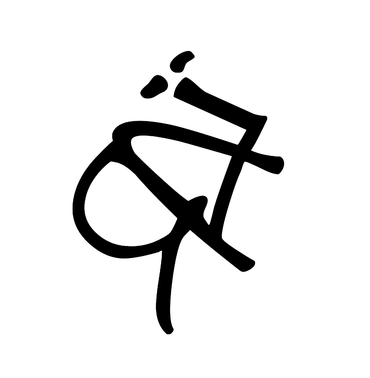 Hand-drawn brushstroke logo representing RAI Kimonos, a brand inspired by Japanese tradition and modern craftsmanship.